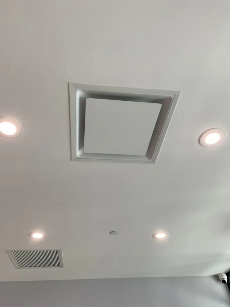 Finished ceiling ventilation grille
