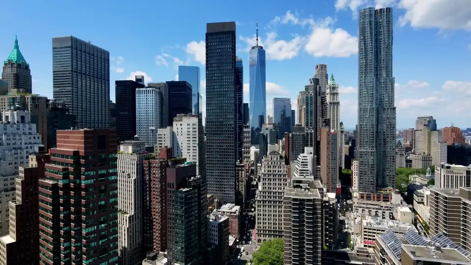 Daytime panorama of Manhattan