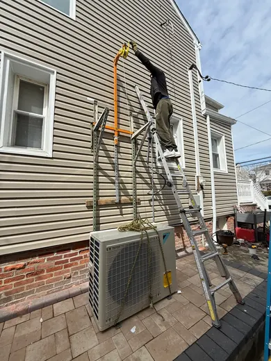 On-site installation work