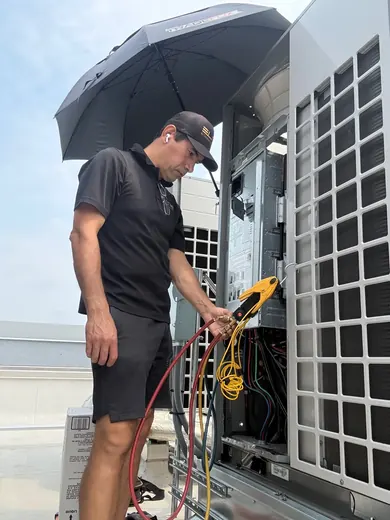 New LG VRF system — final startup after installation