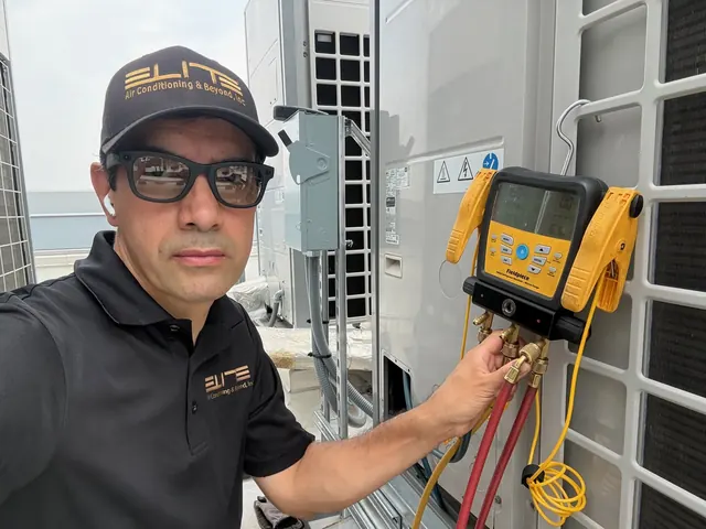 New LG VRF system during final startup